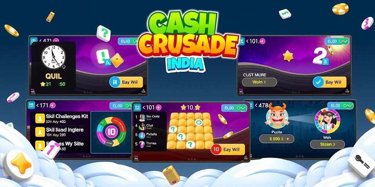 Variety of Games in Cash Crusade India Cash Crusade India gameplay showing different game modes including quiz challenges, puzzle games, and skill-based competitions